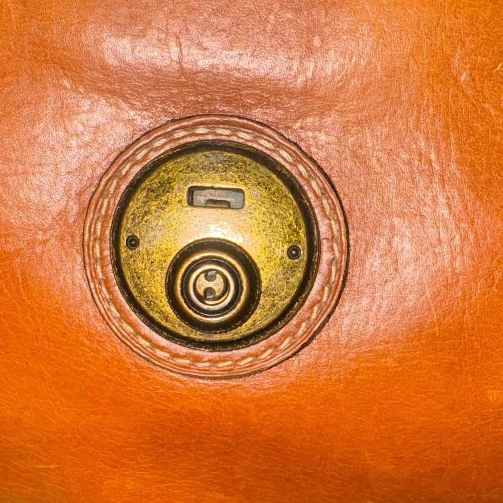Elegant Tan Leather Briefcase